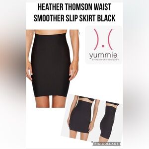 NWT Yummie [ large/xl) Heather Thomson Waist Smoother Slip Skirt Black